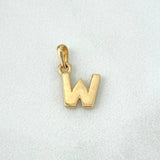 Pendant Letter W Polished 0.8gr / 1.4cm / Yellow Gold