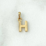 Pendant H Polished 0.6gr / 1.4cm / Yellow Gold