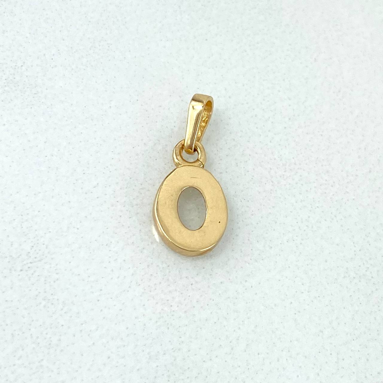 Pendant Letter O Polished 0.6gr / 1.4cm / Yellow Gold