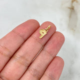 Pendant P Polished 0.6gr / 1.4cm / Yellow Gold
