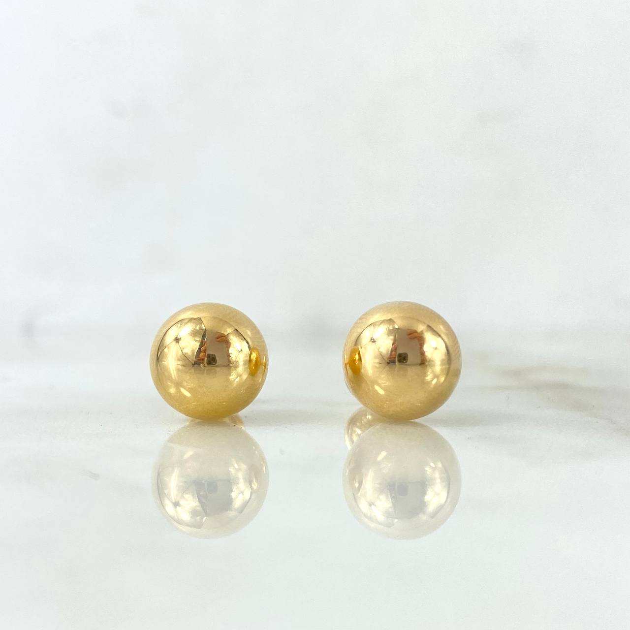 Topos Bola 1.45gr / 1cm / Lisa Oro Amarillo 18K (Oferta)