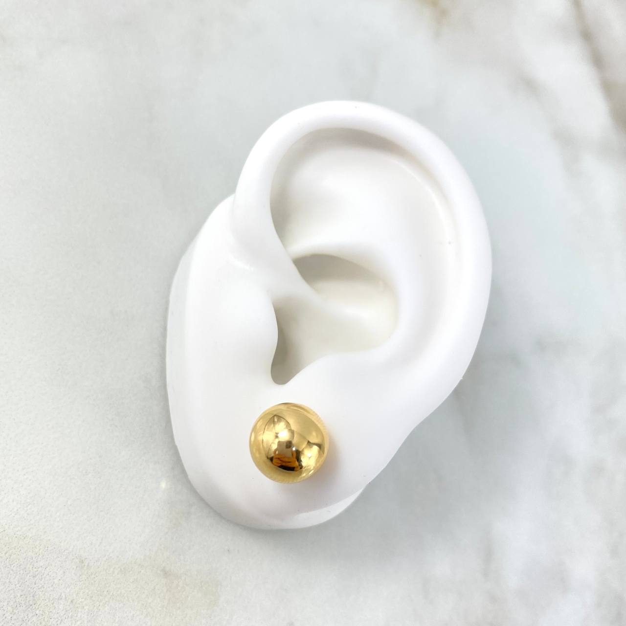Topos Bola 1.45gr / 1cm / Lisa Oro Amarillo 18K (Oferta)