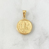 Pendant Our Lady of Fatima 1.15gr / 2.4cm / Stamped Yellow Gold ©