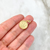Pendant Our Lady of Fatima 1.15gr / 2.4cm / Stamped Yellow Gold ©