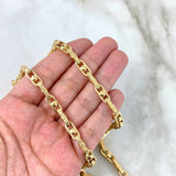 Rustic Tribal Chain 23.9gr / 60cm / 5mm Textured Yellow Gold Point +3 ©