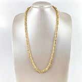 Rustic Tribal Chain 23.9gr / 60cm / 5mm Textured Yellow Gold Point +3 ©