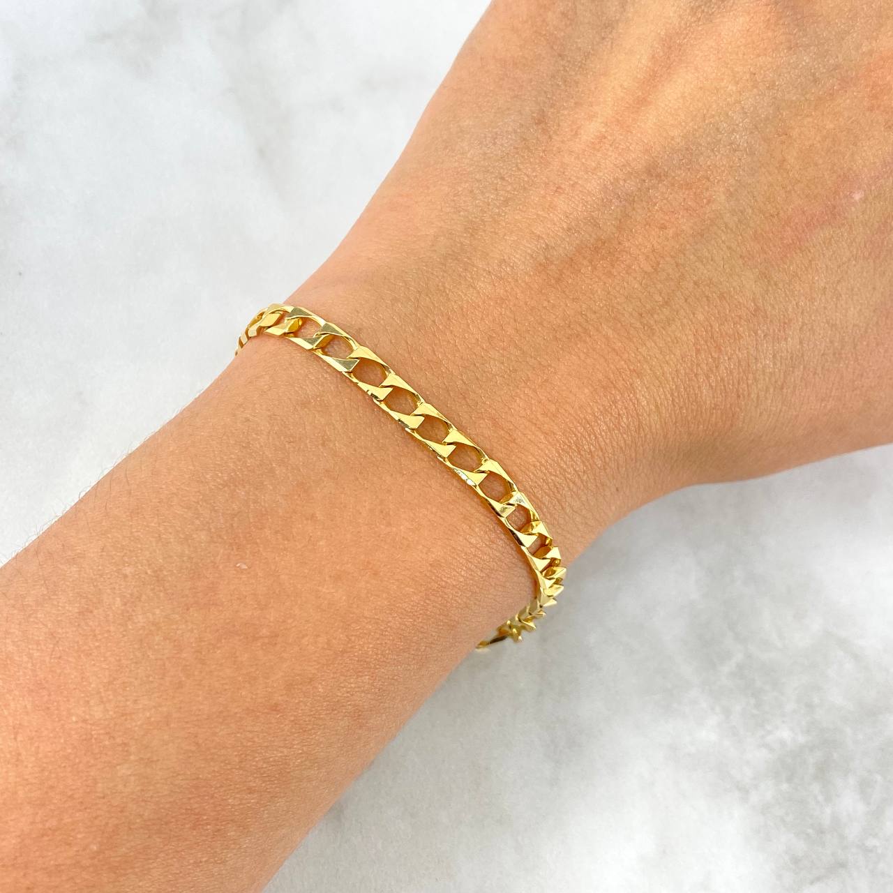 Bracelet Panzer 6.6gr / 17.5cm / 4.2mm Yellow Gold +1 18K *