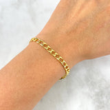 Bracelet Panzer 6.6gr / 17.5cm / 4.2mm Yellow Gold +1 18K *