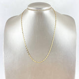 Flower Mirror Chain 1.1gr / 17.7in / 18K Gold +3