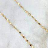 Mirror Flower Chain 1.1gr / 17.7in / 18K Gold +3$