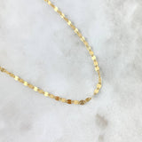 Mirror Flower Chain 1.05gr / 17.7in / 18K Gold +3 $