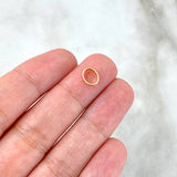 Herraje Tribal 0.35gr / 0.8cm / Ovalado Oro Amarillo ©