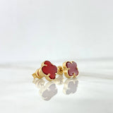 Topos Trébol VCyA 1.95gr / 0.8cm / Ámbar Rojo Lisa Oro Amarillo Nac.Esp.