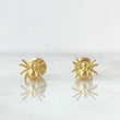 Stud Earrings Spider 0.95gr / 0.5cm / Yellow Gold