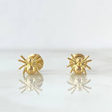 Stud Earrings Spider 0.95gr / 0.5cm / Yellow Gold