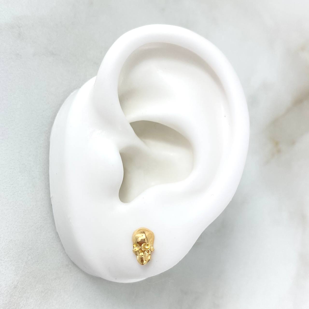 Topos Calavera 1.25gr / 8mm Oro Amarillo 18K ©