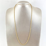 Cadena Militar Diamantada 14.55g / 24 in / 3mm Oro Amarillo 18K