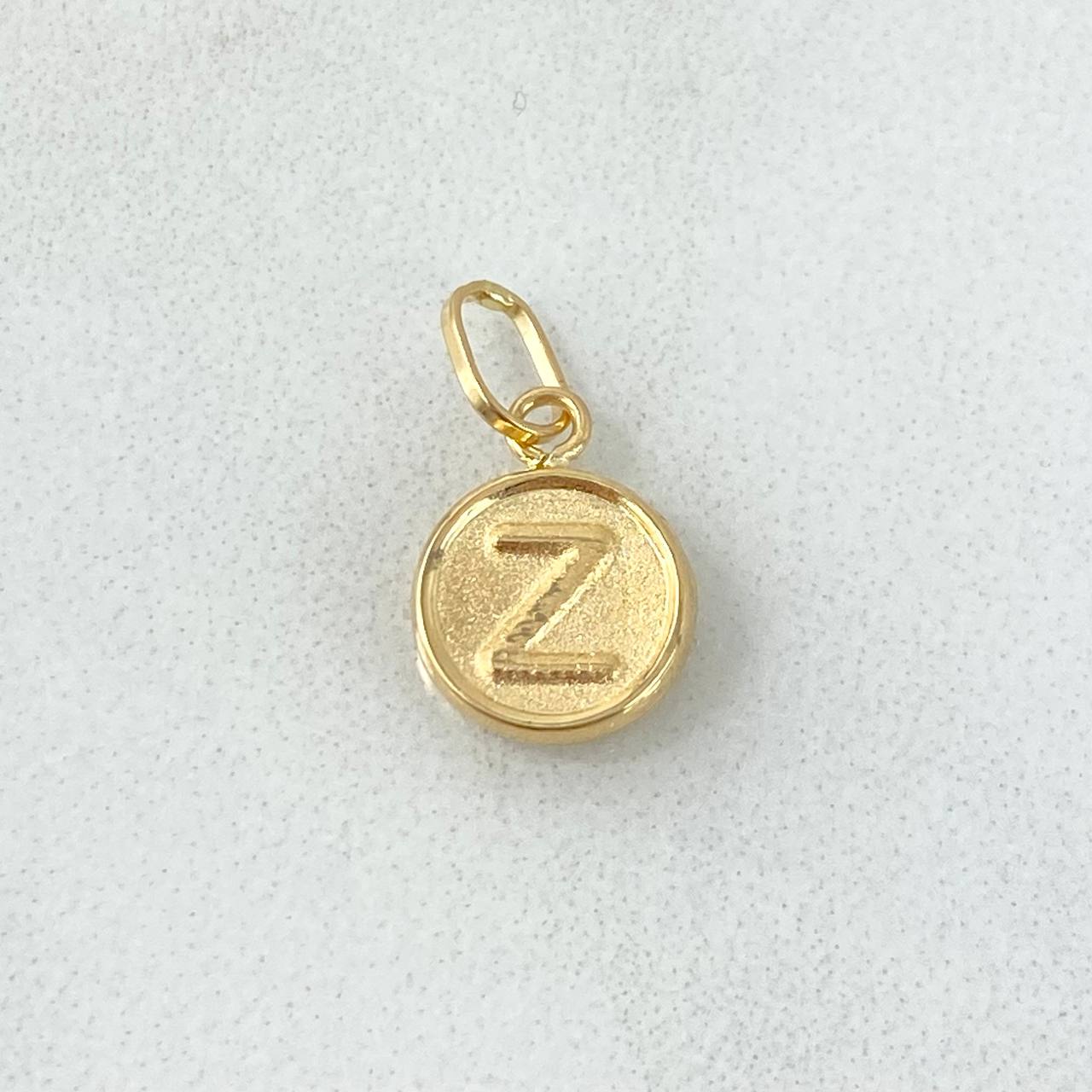 Dije Letra Z 0.35gr / 1.5cm / Doble Faz Oro Amarillo