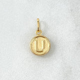 Pendant Letter U 0.35gr / 1.5cm / Double Sided Yellow Gold