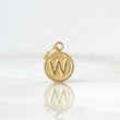 Pendant Letter W 0.35gr / 1.5cm / Double Sided Yellow Gold