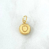Pendant Letter O 0.35gr / 1.5cm / Double Sided Yellow Gold