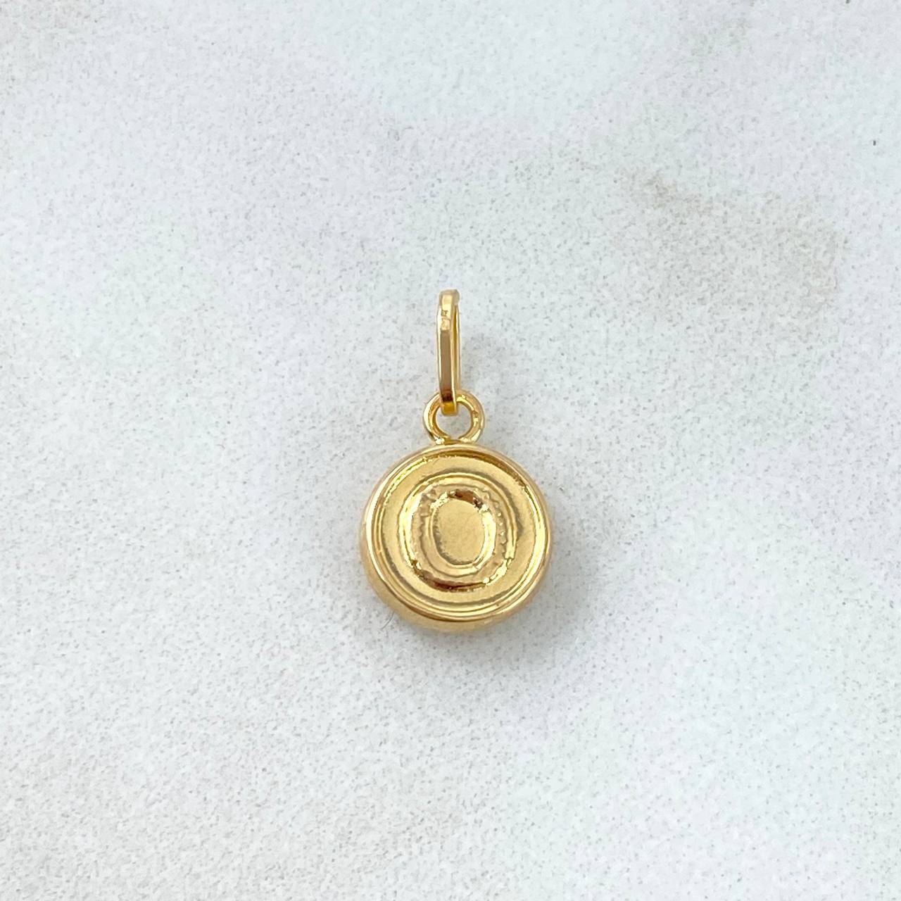 Pendant Letter O 0.35gr / 1.5cm / Double Sided Yellow Gold