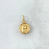 Pendant Letter P 0.35gr / 1.5cm / Double Sided Yellow Gold