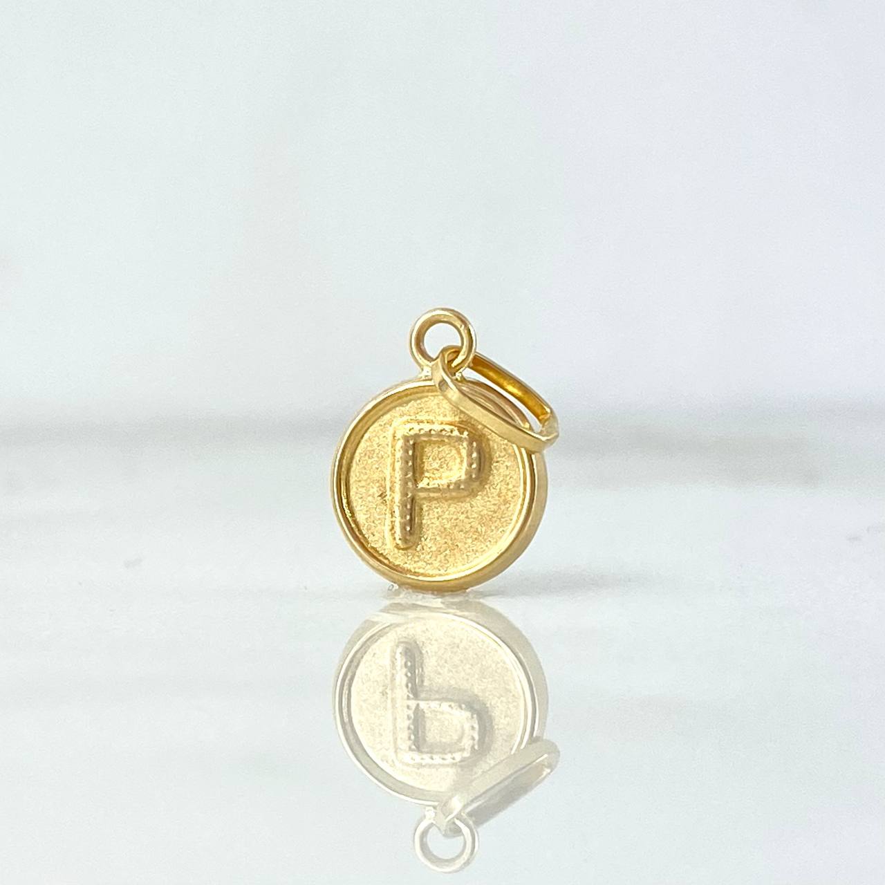 Pendant Letter P 0.35gr / 1.5cm / Double Sided Yellow Gold