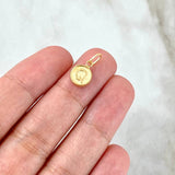 Pendant Letter Q 0.35gr / 1.5cm / Double Sided Yellow Gold