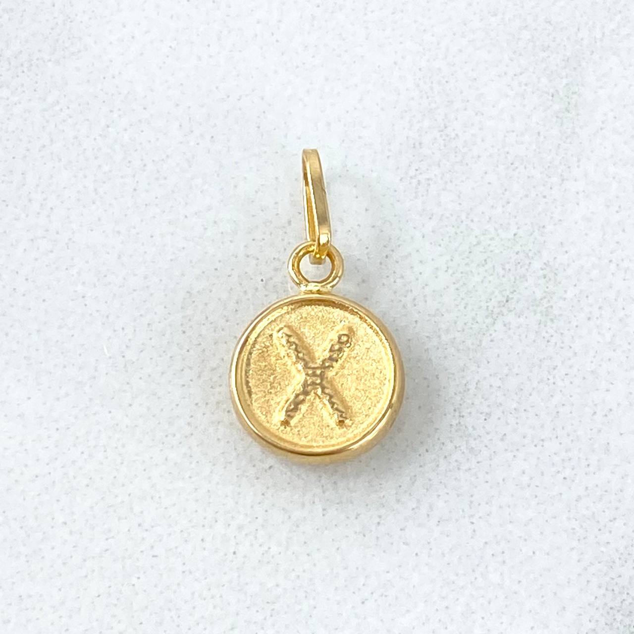 Pendant Letter X 0.35gr / 1.5cm / Double Sided Yellow Gold