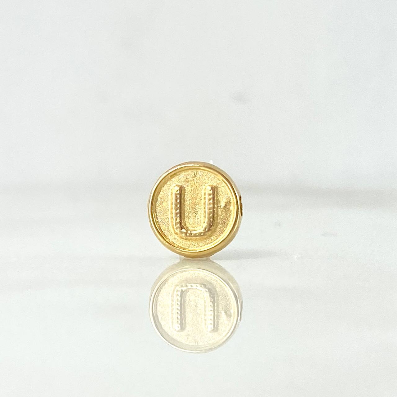 Charm Letter U 0.25gr / 0.8cm / Double Sided Yellow Gold