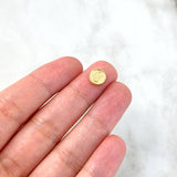 Charm Letter U 0.25gr / 0.8cm / Double Sided Yellow Gold