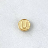 Charm Letter U 0.25gr / 0.8cm / Double Sided Yellow Gold