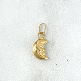 Pendant Moon 0.25gr / 2cm / Yellow Gold Stamped ©