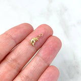 Pendant Moon 0.25gr / 2cm / Yellow Gold Stamped ©