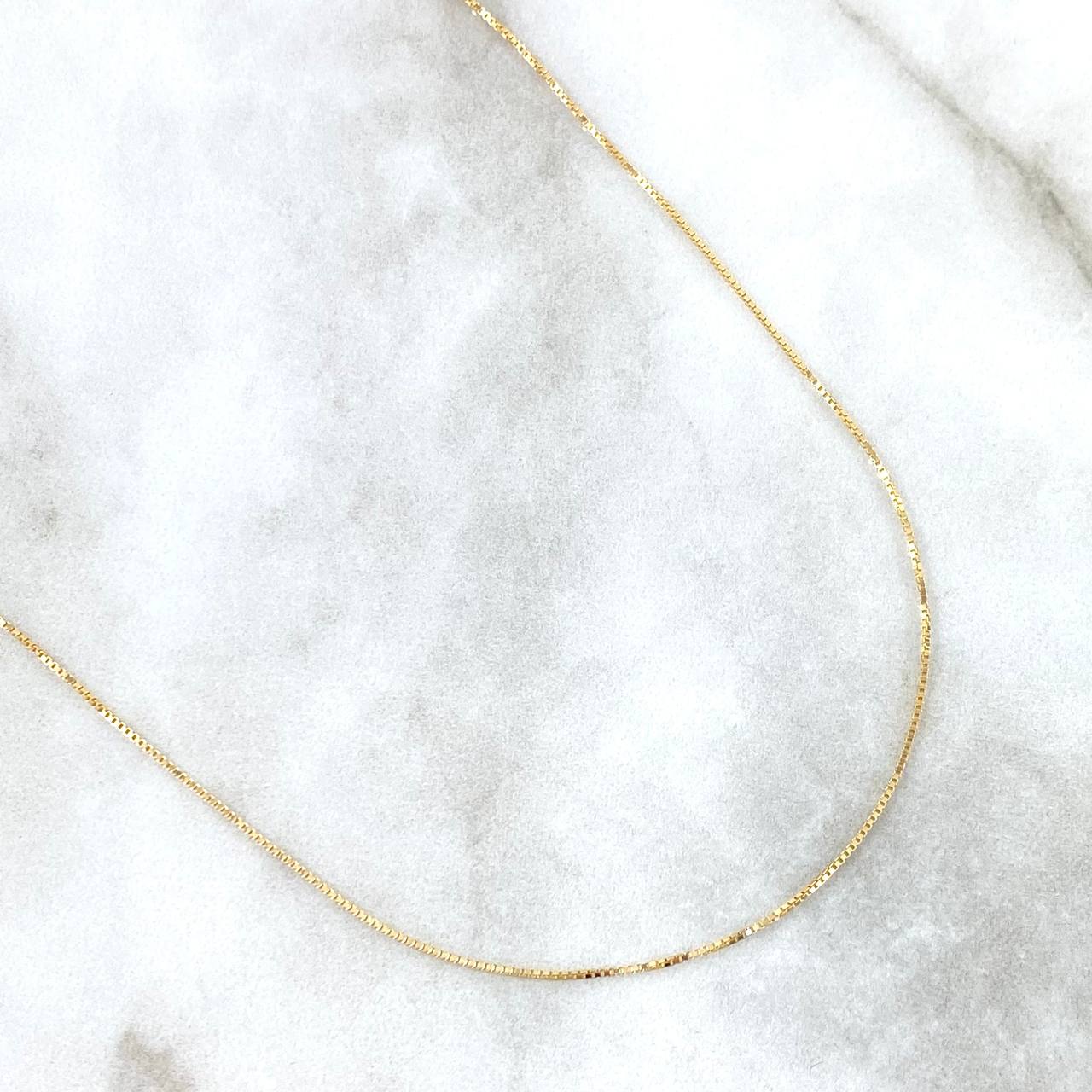 Cadena Veneciana 1.7gr / 60cm / 0.6mm Oro Amarillo +3 18K