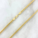 Franco Chain 14.6gr / 23.6in / 18K Gold +3$