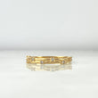 Crown of Thorns Ring 1.4gr T6 3/4 White Zircons Yellow Gold