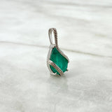 Pendant Spun Pear 4.75gr / 2.3cm / Emerald 3.70 QTS White Gold (Jewel) ©