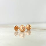 Topos Bola Diamantada 0.7g / in / 6mm Oro Rosa 18K