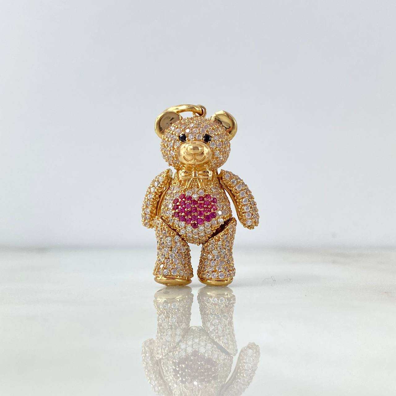 Dije Oso Articulado Corazón 8.2gr / 1 1/2 in / Oro Amarillo 18K