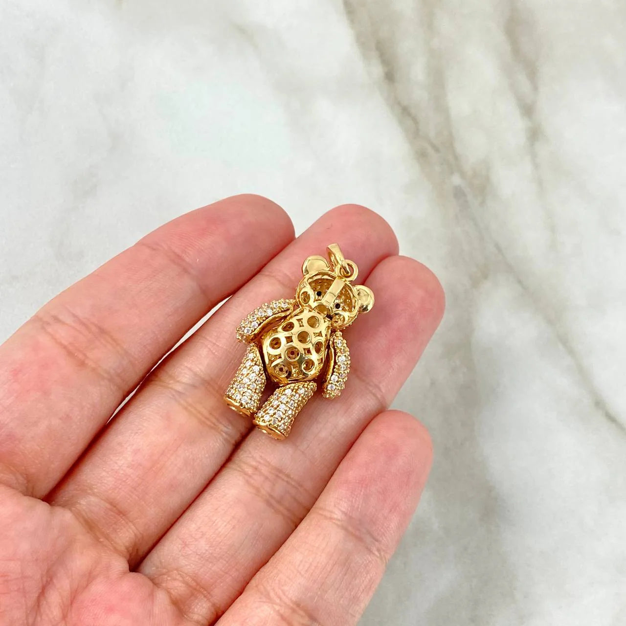 Dije Oso Articulado 14.25 g / 1 1/2 in Oro Amarillo 18K