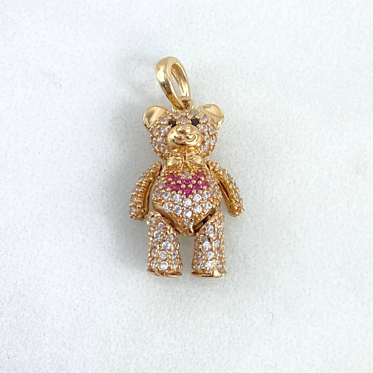 Oso Articulado 5.6gr / 2.8cm / Oro 18K *