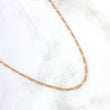 Figaro Chain 1.4gr / 45cm / 1.5mm Rose Gold +1 ©