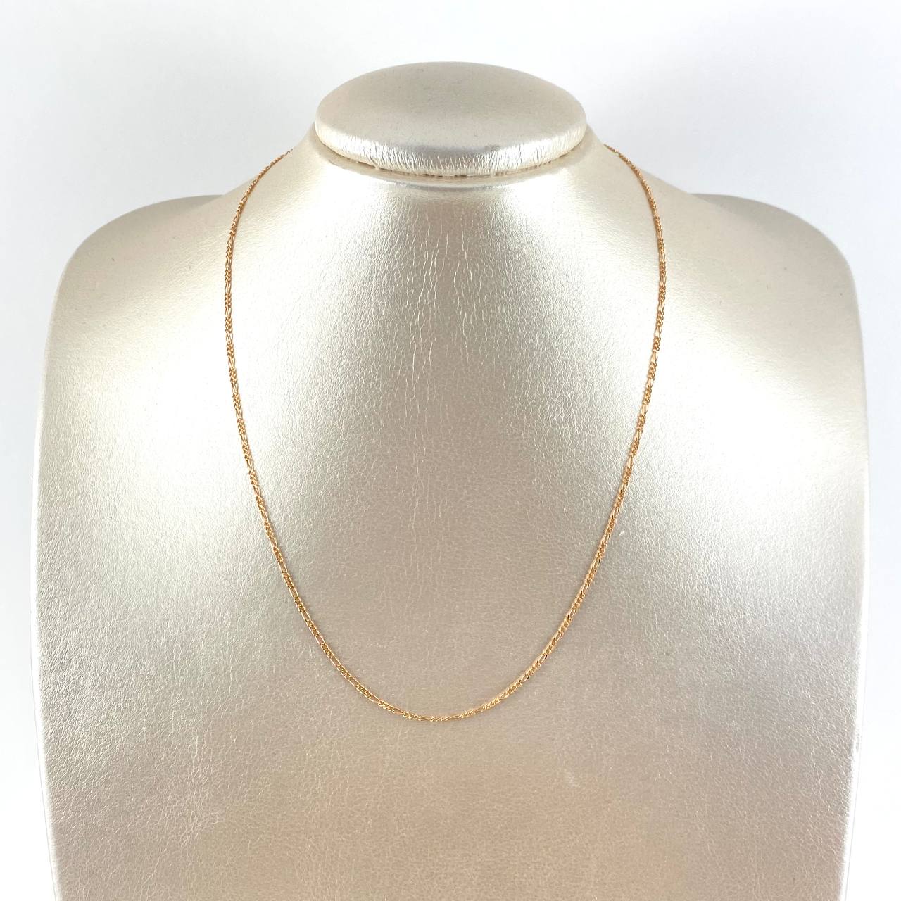 Figaro Chain 1.4gr / 45cm / 1.5mm Rose Gold +1 ©