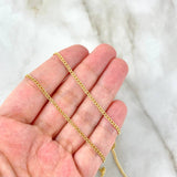 Cuban Links 2.05gr / 23 1/2 in / 2mm Yellow Gold +1 18K *