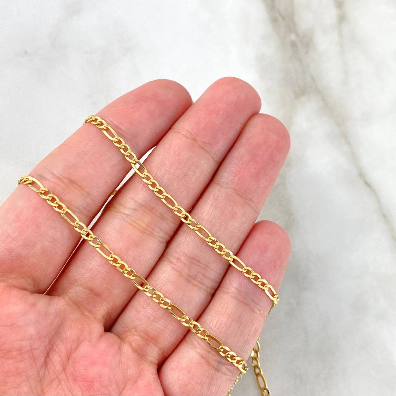 Figaro Chain 2.1 g / 19 3/4 in / 1.85 mm 18K Yellow Gold