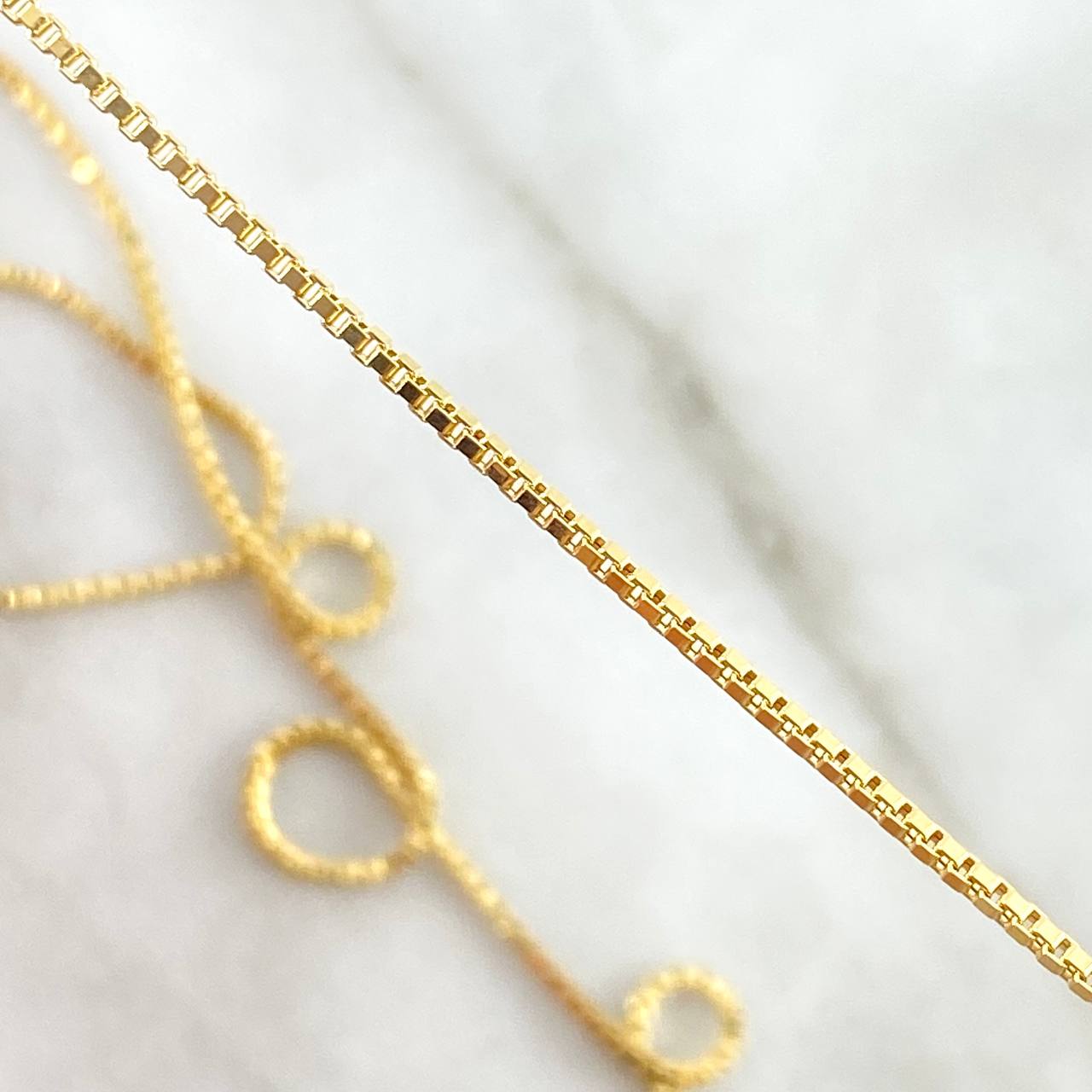 Cadena Veneciana 2.8gr / 17 3/4 in / 1mm Oro Amarillo +3 18K