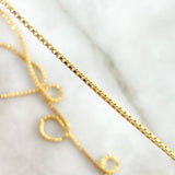 Cadena Veneciana 2.8gr / 17 3/4 in / 1mm Oro Amarillo +3 18K