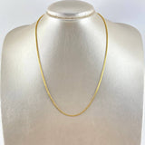 Cadena Veneciana 2.8gr / 17 3/4 in / 1mm Oro Amarillo +3 18K